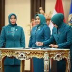 Lantik 4 Pj Ketua TP PKK Kabupaten/Kota, Sofha Marwah Minta Layanan Kesehatan hingga Ketahanan Ekonomi Diperhatikan