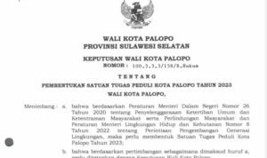 Besaran Insentif Satgas Peduli Kota Palopo dalam SK Tidak Disebut