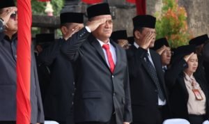 Upacara Hari Pahlawan ke-78 di Pemprov, Kakanwil Kemenkumham Bali Ajak Gelorakan Semangat Perjuangan