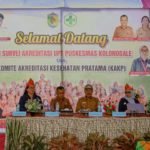 Sambut Tim Akreditasi Puskesmas Kolonodale, Wabup Djira: Kami Komitmen Tingkatkan Pelayanan