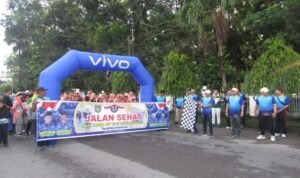 Meriah HUT Korpri ke-52 Tahun, DPK Korpri Kabupaten Asahan Gerak Jalan Santai