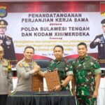 Amankan Pemilu 2024, Polda Sulteng dan Kodam XIII Merdeka Tandatangani Perjanjian Kerjasama