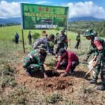 Cegah Banjir dan Longsor, Kodim 1403 Palopo Gelar Karya Bhakti Penanaman 500 Pohon di Luwu Timur