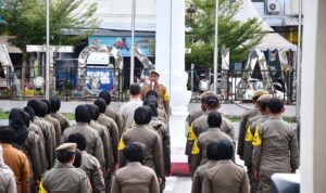 Kasatpol PP Palopo Pimpin Apel Persiapan Pengamanan Pemilu 2024