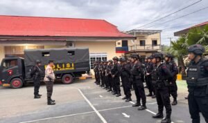 40 Personel Brimob Amankan Rekapitulasi Penghitungan Suara di PPK Palopo