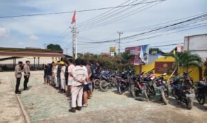 Resahkan Masyarakat, Puluhan Kendaraan Berknalpot Brong di Morowali Diamankan