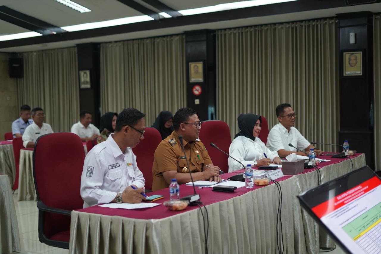 Pejabat Wali Kota Palopo, Asrul Sani saat mengikuti evaluasi kinerja Triwulan ke-II di Kantor Kementrian Dalam Negeri (Kemendagri), Rabu (24/04/2024). (ist)