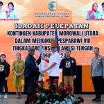 Lepas Kontingen Pesparawi Morut, Bupati Rahap Raih Juara Umum Tingkat Provinsi Sulteng