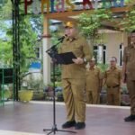 Plh Sekda Kabupaten Asahan Pembina Apel di UPTD SMP Negeri I Kisaran