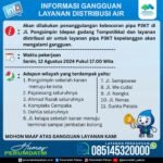 Pipa di Jalan Pongsimpin Bocor, Suplai Air Perumda TM Palopo di 11 Titik Lokasi Terganggu