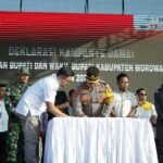 Polres Morowali Gelar Pengamanan Deklarasi Kampanye Damai Pilkada 2024