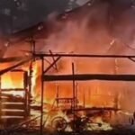 Rumah Kayu dan 2 Motor di Walenrang Utara Luwu Ludes Terbakar