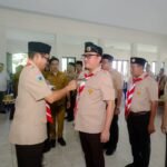 Lantik Pengurus Kwarcab Pramuka Morut, Bupati Delis Ingatkan Tantangan Besar Landa Gen Z