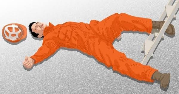 Ilustrasi kecelakaan kerja. (net)