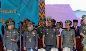 Bupati Luwu Hadiri Upacara Gelar Pasukan HUT ke 75 Satpol PP dan ke 63 Satlinmas di Wajo