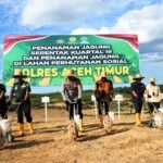 Polres Aceh Timur Dukung Ketahanan Pangan Lewat Penanaman Jagung Serentak di Seumanah Jaya