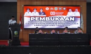 Bupati Luwu Buka Kegiatan Pemusatan Diklat Paskibraka 2025