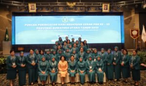 Tim Penggerak PKK Asahan Ikuti Peringatan HKG PKK ke-53 di Medan