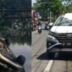 Mobil Terjun ke Empang di Maros, Dua Penumpang Luka